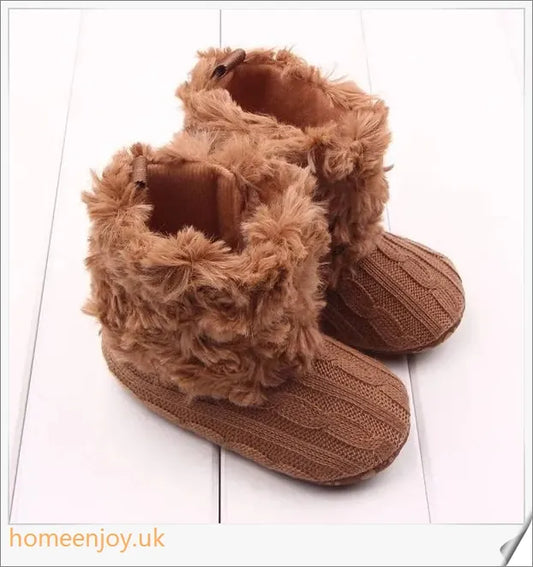Soft, cosy baby knitted shoes in various colours and sizes - perfect for keeping your little one's feet comfortable and stylish.