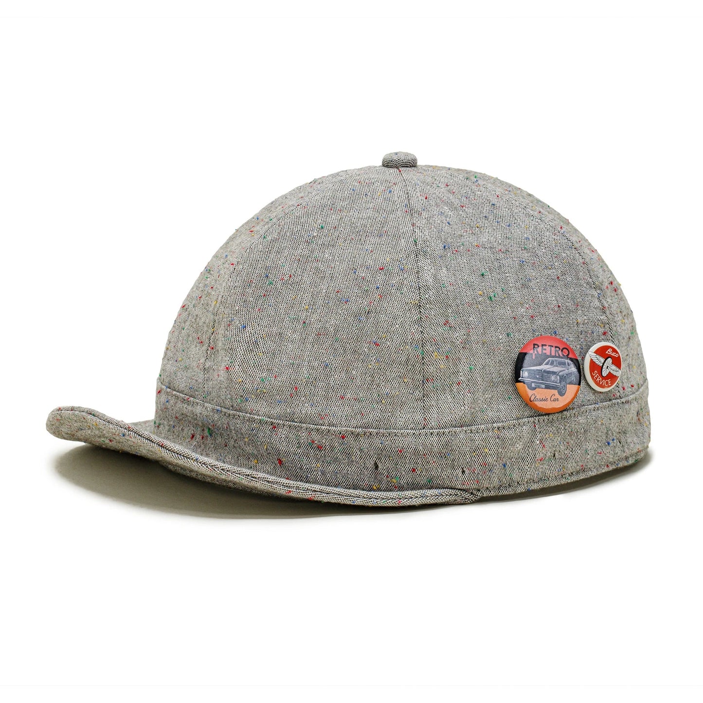 A stylish flat brim peaked cap made of premium polyester fiber, perfect for any season in the UK.