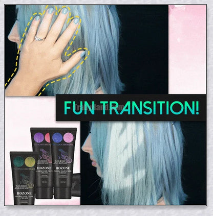 Thermochromic hair dye that changes colour with temperature, infused with nourishing Brazilian Argan Oil and Keratin Essence