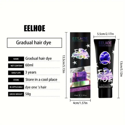 Thermochromic hair dye that changes colour with temperature, infused with nourishing Brazilian Argan Oil and Keratin Essence
