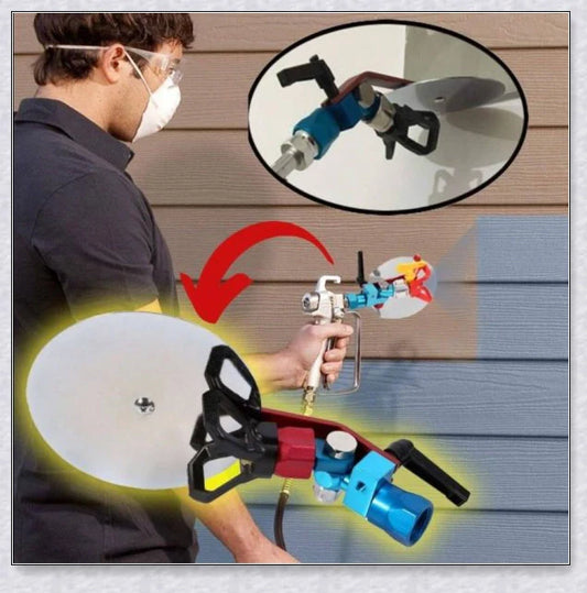 Tungsten steel universal paint sprayer guide tool for professional-looking results on indoor and outdoor projects