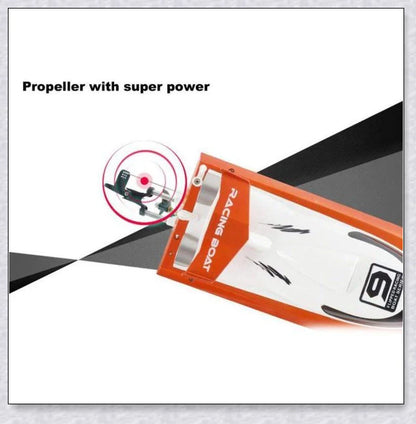 RC Speed Turbo Racing Boat - High-speed remote-controlled boat with sleek design and powerful performance