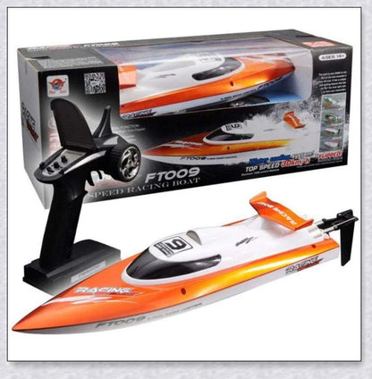 RC Speed Turbo Racing Boat - High-speed remote-controlled boat with sleek design and powerful performance
