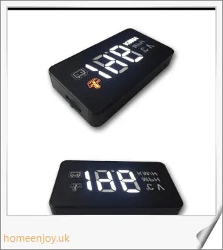 A compact, high-quality car heads up display device designed for British drivers to keep their eyes on the road