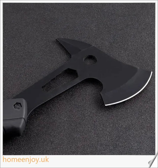 Durable stainless steel multi-function axe designed for outdoor adventures, camping, and survival tasks