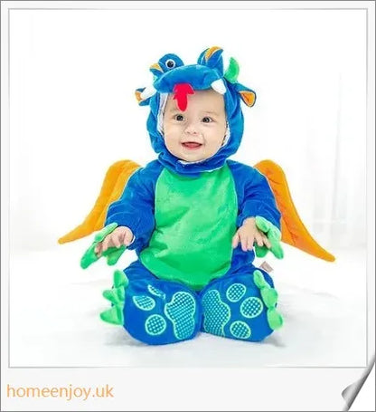 Adorable baby wearing a Halloween-themed animal jumpsuit with a cosy, comfortable design