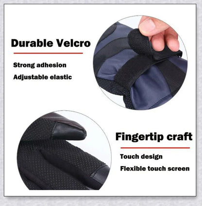 Heated gloves made from water-resistant PU material with soft coral fleece lining for warmth and comfort