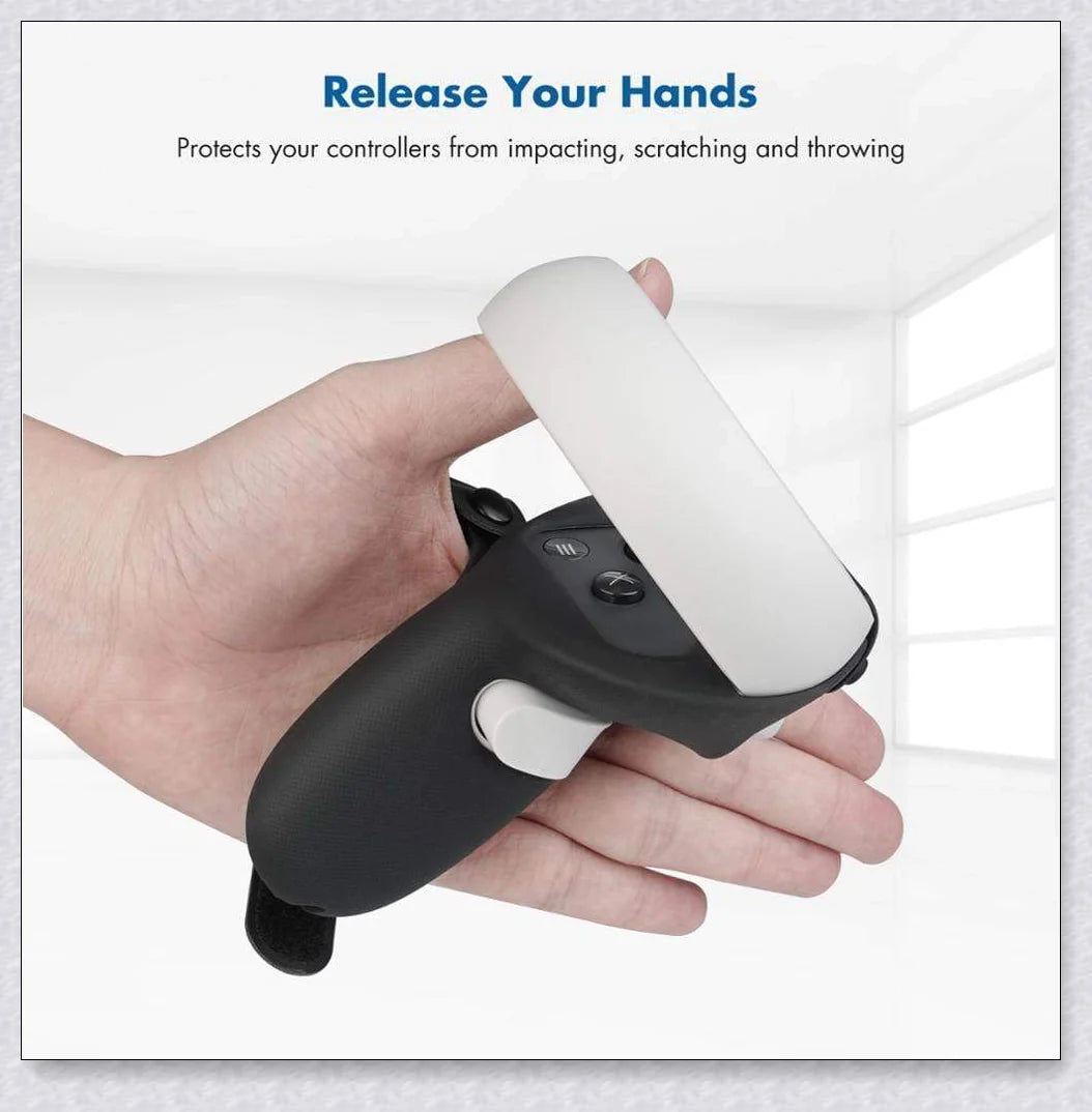 Touch Controller Pad for Oculus Quest 2 with premium silicone grip and adjustable design for enhanced VR gaming immersion