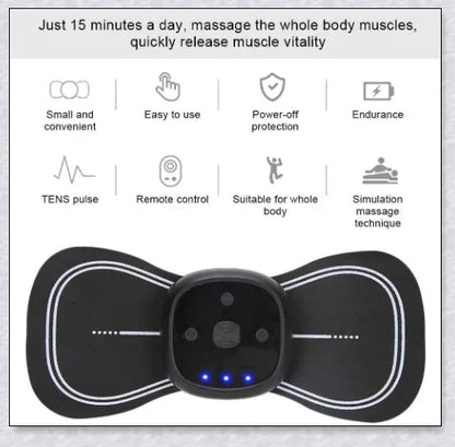 Lymphatic Drainage Massage Pad - Electric Neck Massager for deep tissue relief and improved circulation