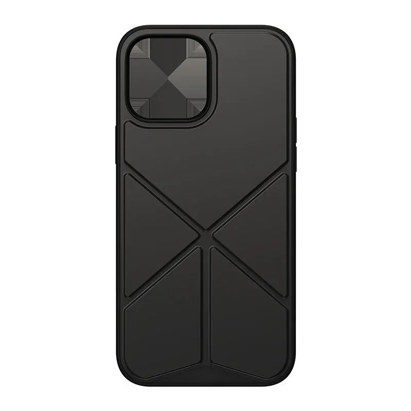 Black TPU back cover case for iPhone 13 series on a table