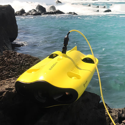Underwater robot host with remote control, 386x266x138mm size, 100m cable for rescue and photography at 100m depth