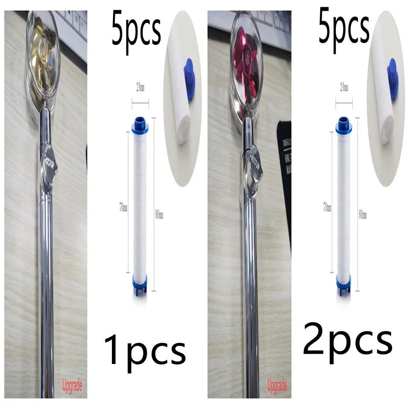 Turbo Propeller Shower Head with 360° fan extension and holder for a luxurious shower experience