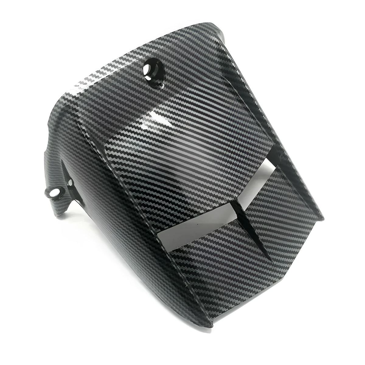 Water transfer printing rear tyre protective fender in white, single rear mudguard sand plate