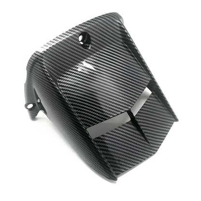 Water transfer printing rear tyre protective fender in white, single rear mudguard sand plate