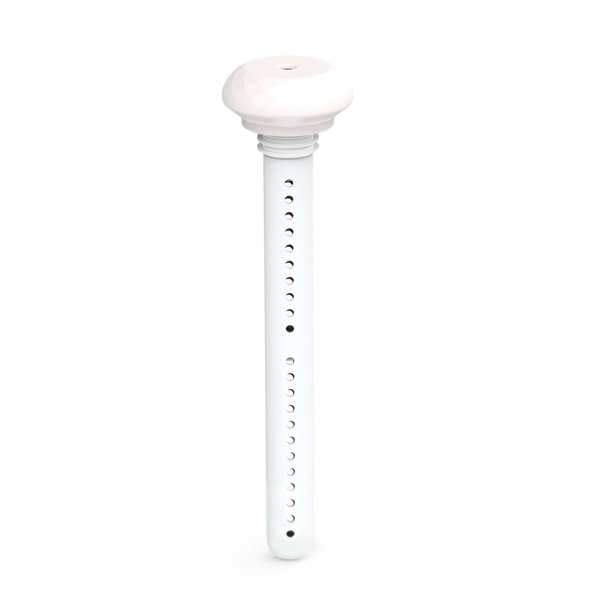 White columnar USB humidifier diffuser with 54mm diameter next to car cup holder