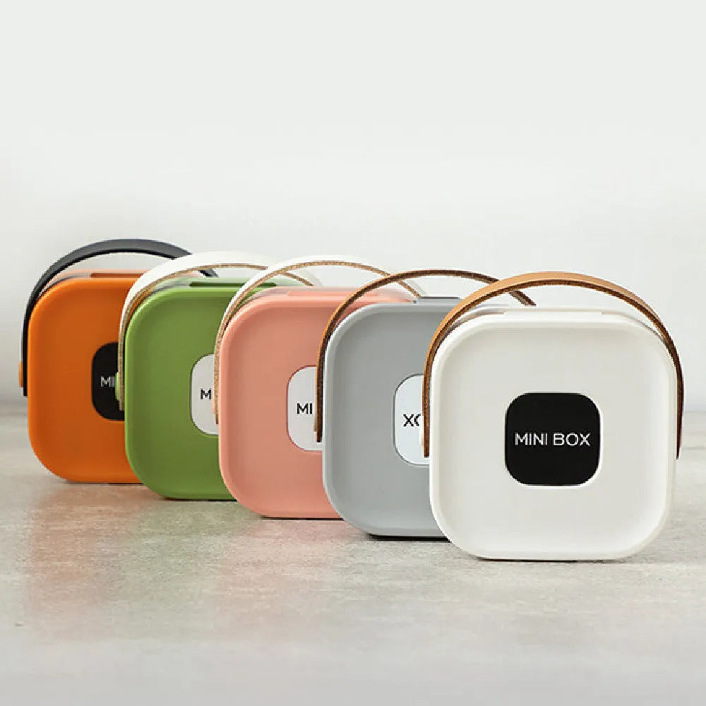Multifunctional portable storage box for headset cables in polypropylene with cover, dimensions 4293092,3278158 cm