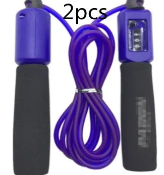 Adjustable 3 metre fitness skipping rope with foam handles in multiple colour options