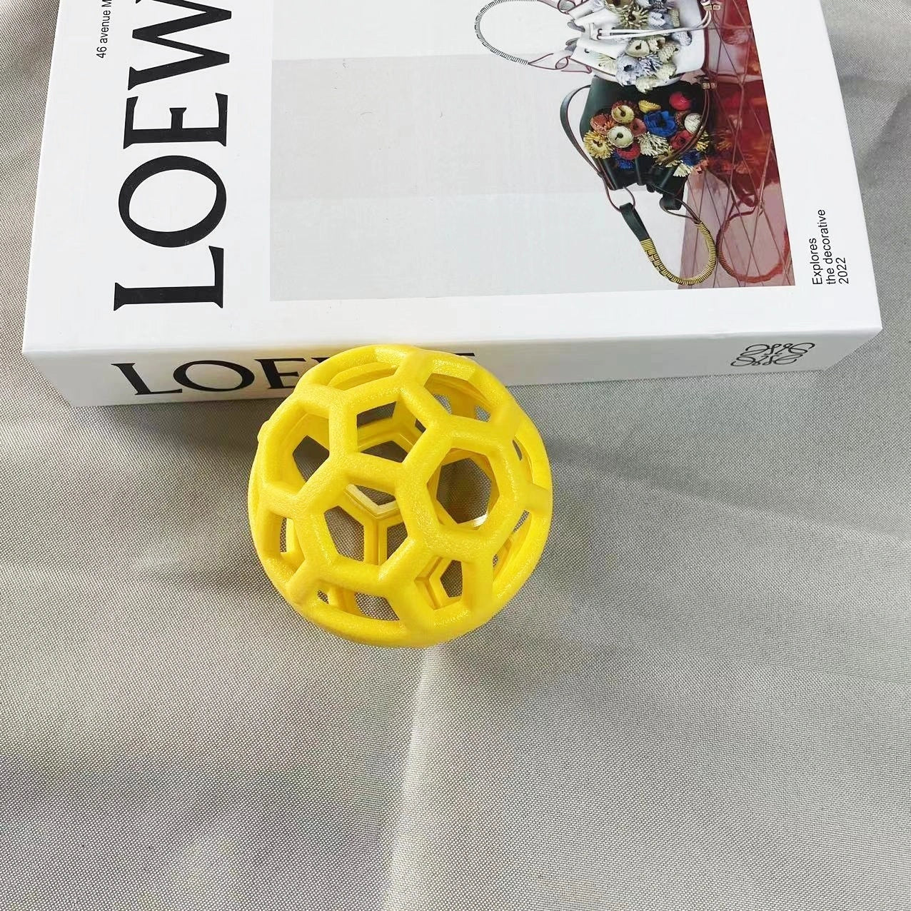 TPR dog chew ball toy in various colours for interactive play and dental health
