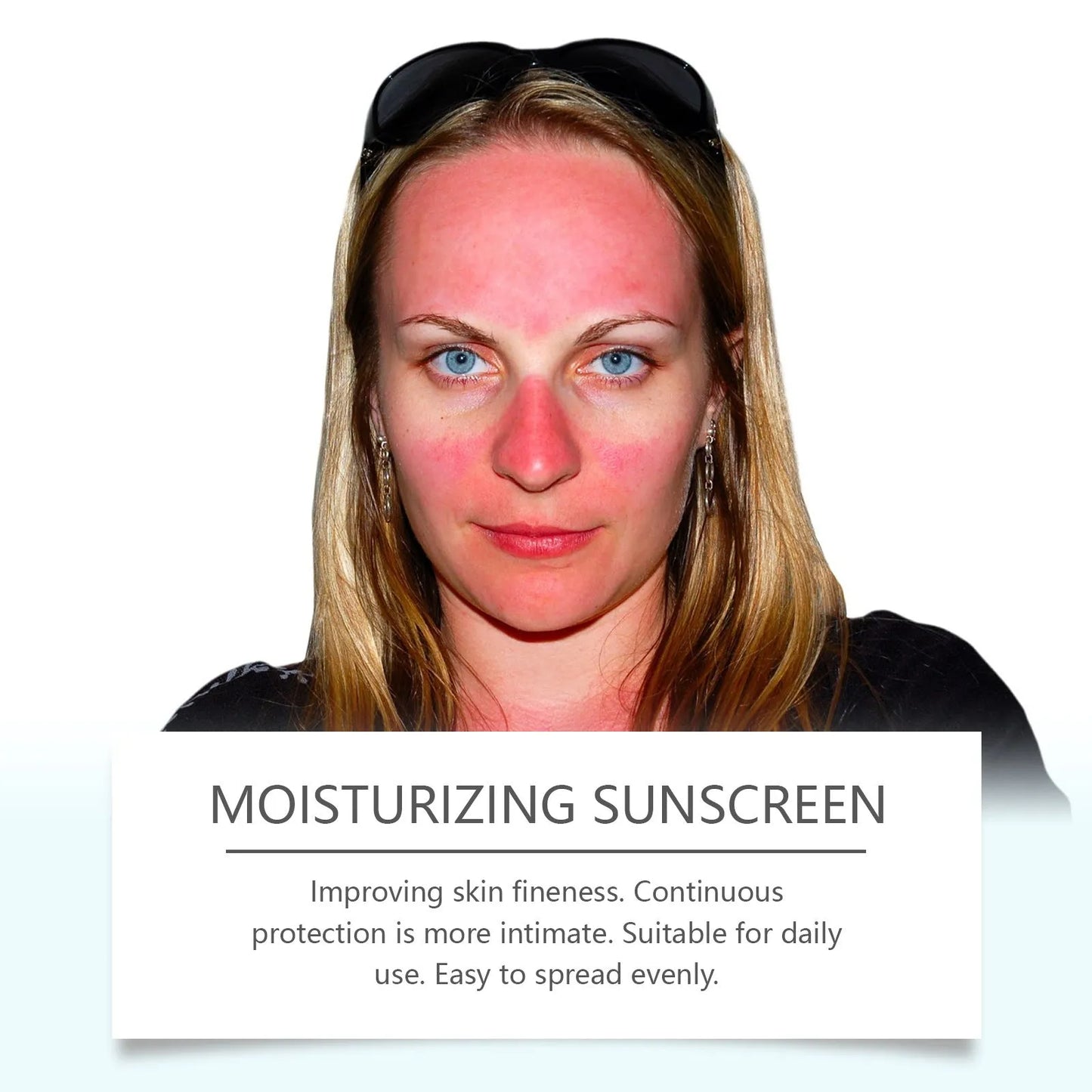 Portable 50g Snow Grass sunscreen tube with mineral and chemical UV protection