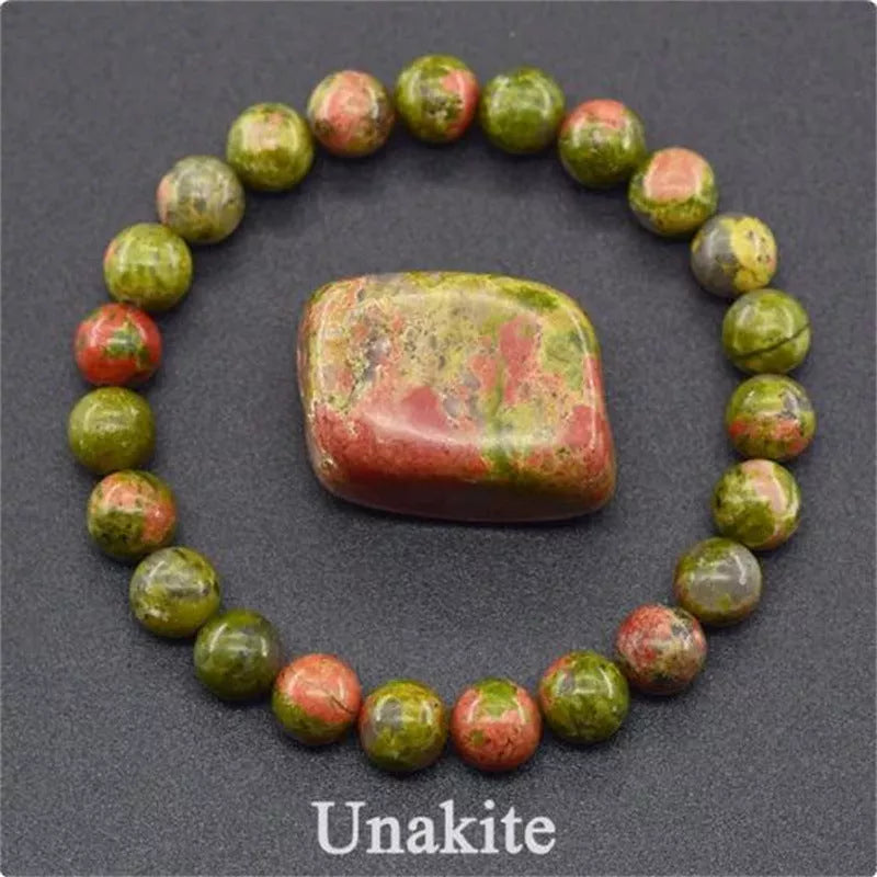 Natural stone tiger eye beaded bracelet for stress relief and yoga