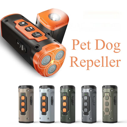 Dog Drive Ultrasonic Three-head Bark Plug Torch with LED Flashlight in multiple colours