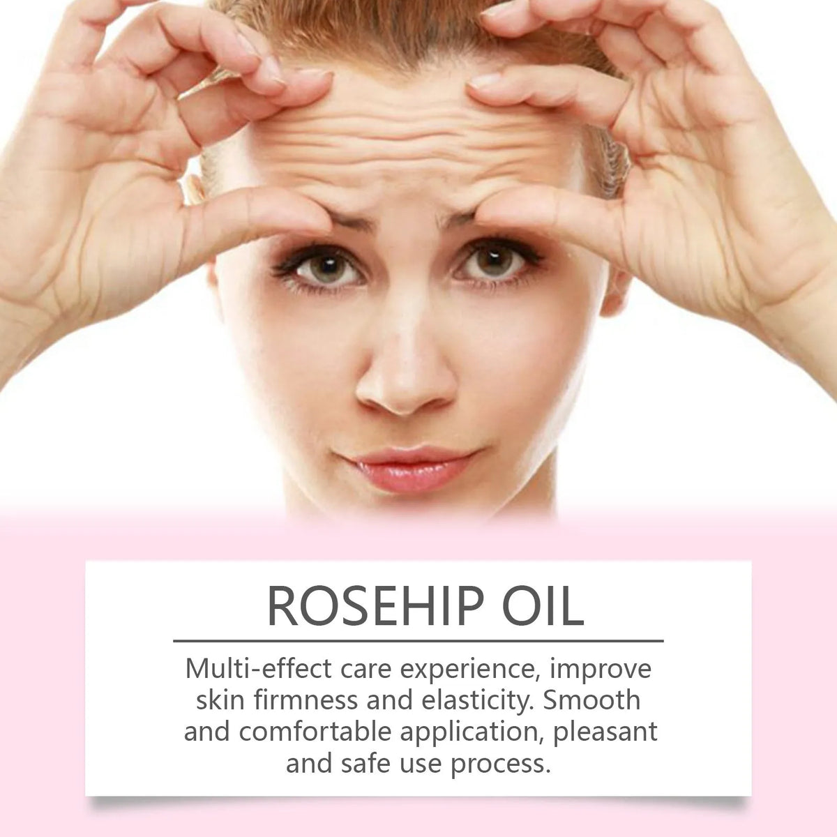 60ml bottle of Rose Fruit Seed Facial Oil with rose hip and vitamin E
