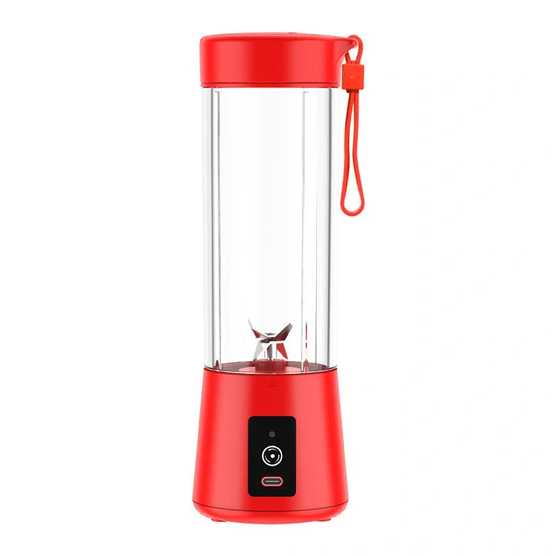 Portable electric juicer with stainless steel blade in various colors