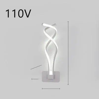 Minimalist Nordic style LED wall mounted bedside lamp with a silicone shade and touch button.
