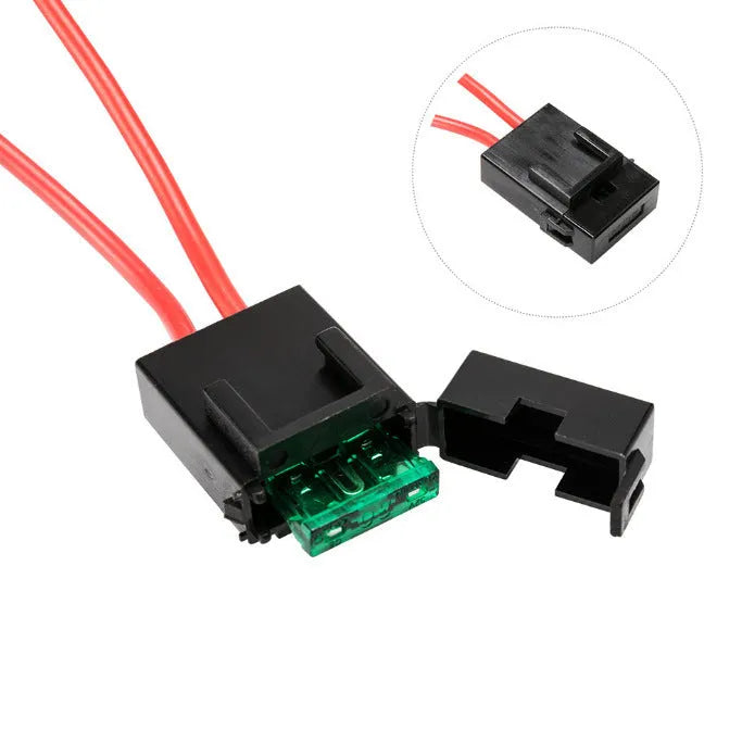 Off road LED spotlight cable set with 2 metre black wiring harness and light bar switch