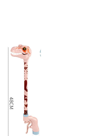 50cm dinosaur water gun for kids in pink, yellow, or blue with push spray function for summer beach and pool play