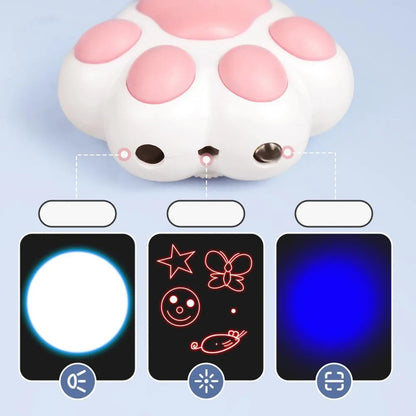 USB rechargeable infrared cat teaser toy with key chain in black or pink measuring 5x2.5 cm