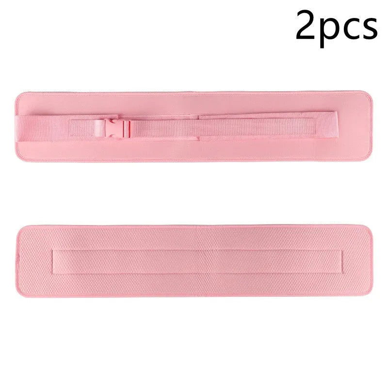 Black or pink weight-bearing hip bridge auxiliary strap fitness belt for lumbar support during dumbbell exercises
