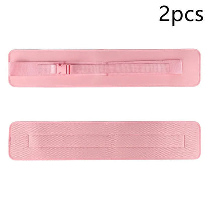 Black or pink weight-bearing hip bridge auxiliary strap fitness belt for lumbar support during dumbbell exercises