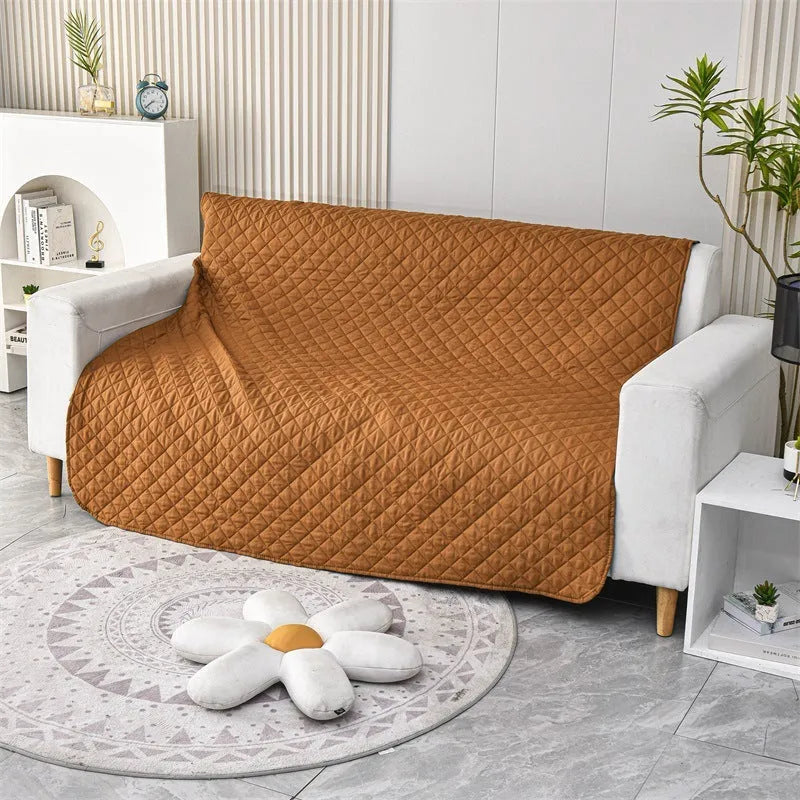 Reversible dog blanket sofa cover in assorted colours protecting furniture