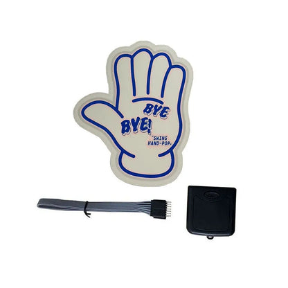 Luminous wall sticker kit showing adhesive film, driver unit, and connecting cable for glow in the dark decoration.