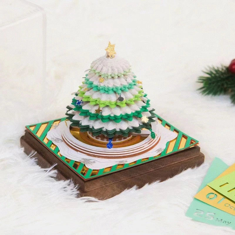 Enchanting 3D paper carving calendar notepad with intricate designs and practical features for everyday use