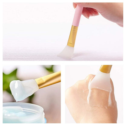Reusable silicone face mask applicator spatula in six colour options