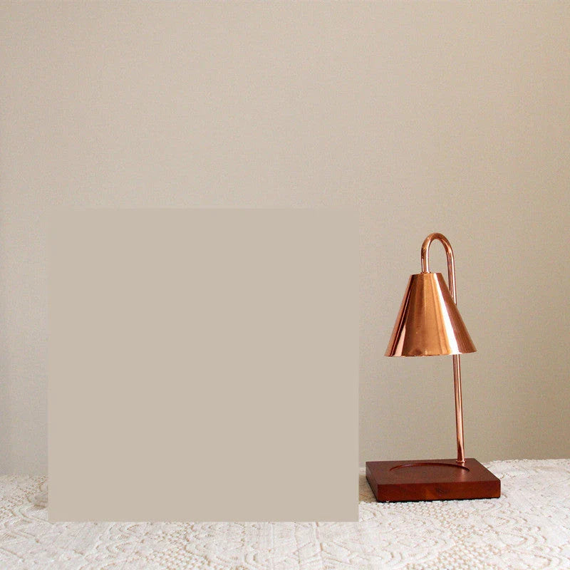 Elegant Aromatherapy Candle Lamp with Curvy Design, Soothing Fragrance, and Adjustable Lighting