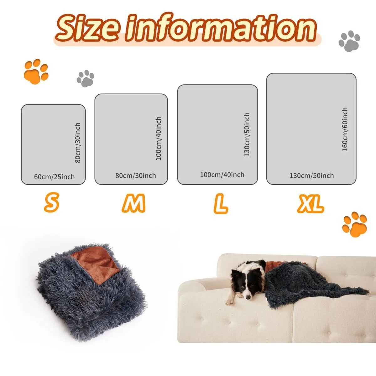 Light grey double-layer velvet plush pet blanket folded on a sofa next to a dog.