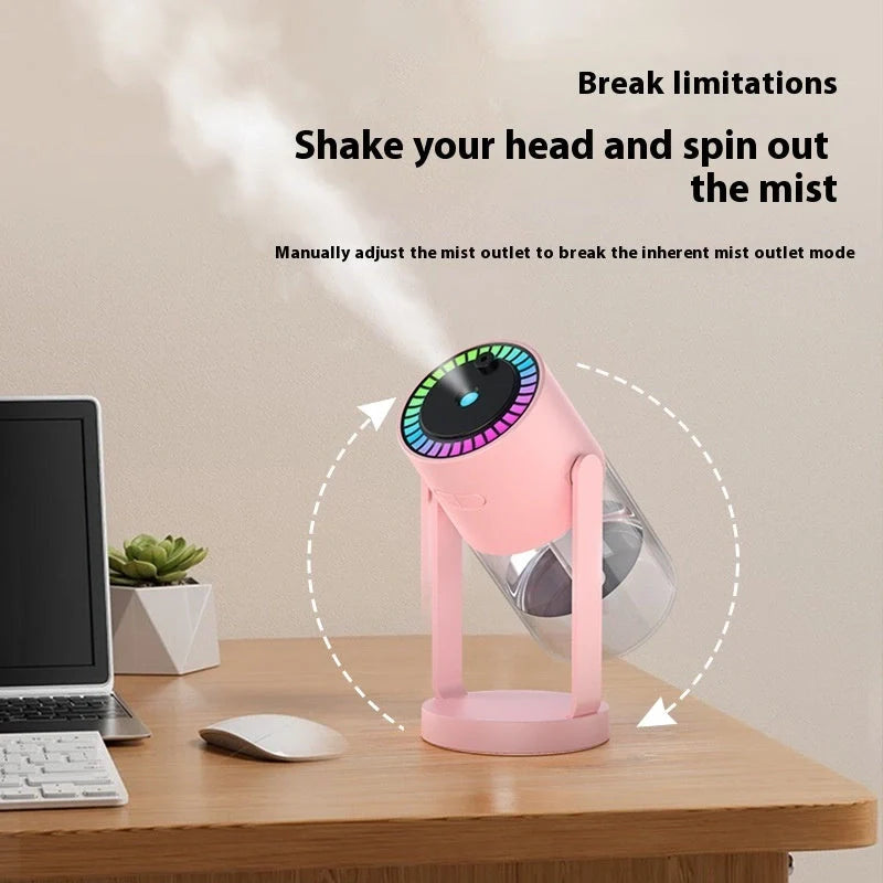 Starry Sky Projection Humidifier with ambient light for home and car use