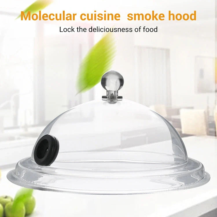 Compact charcoal smoking set with dimensions 290x290x87mm, perfect for outdoor cooking.