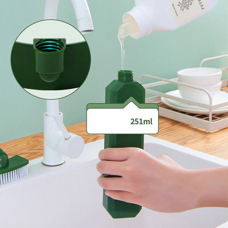 Premium multi-purpose cleaning brush with soft sponge and sturdy mesh cotton heads for versatile cleaning in kitchen, bathroom, and more