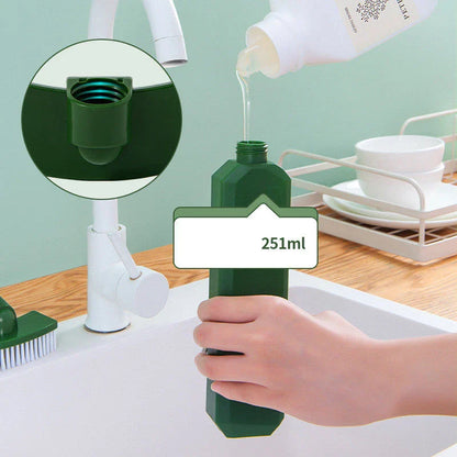 Premium multi-purpose cleaning brush with soft sponge and sturdy mesh cotton heads for versatile cleaning in kitchen, bathroom, and more