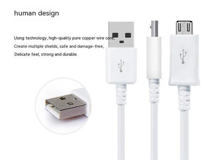 Android micro USB data cable 1 metre length black or white charging and sync cable