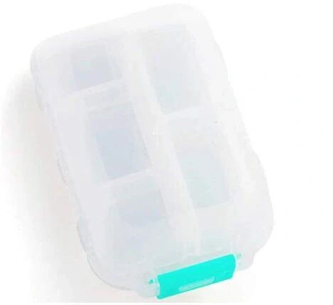 10-Grid Moisture-Proof Travel Pill Organizer in various colors