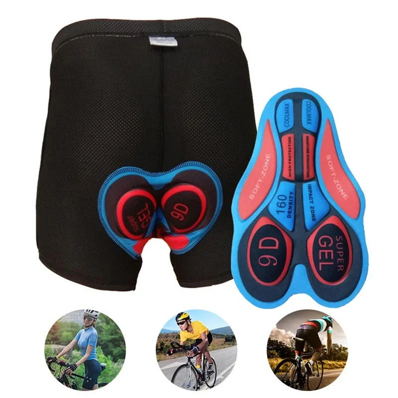 Cycling shorts with 3D gel pads for long-distance comfort and protection