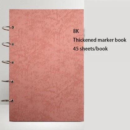 Premium sketchbook with high-quality marker paper in various colours and sizes