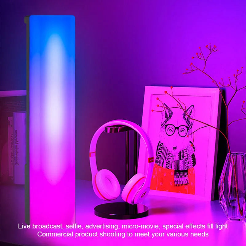 3D RGB light pick-up table top ambiance lamp with voice activation and USB power connection