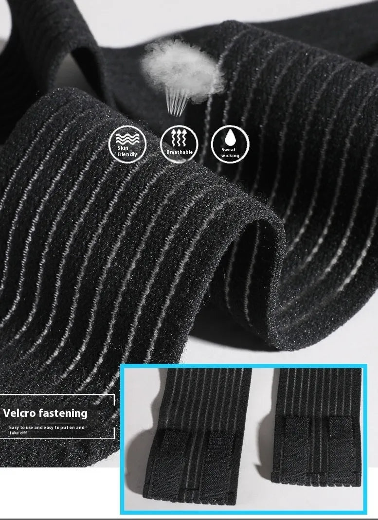 Ankle support sports bandage for basketball running cycling taekwondo and fitness activities, adjustable free size in black or khaki, protective elastic wrap for joint stability during athletic movement