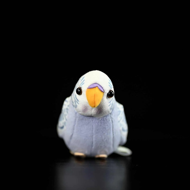 Simulation Budgie Plush Toy Cute Little Doll PP Cotton Filling Plush Material 10cm Height Collectible Bird Figurine for Home Decor and Gifts Image Colour